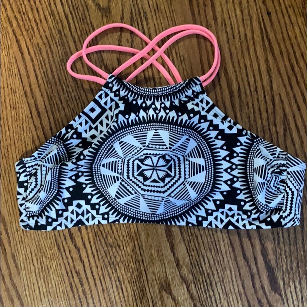 Printed swim top